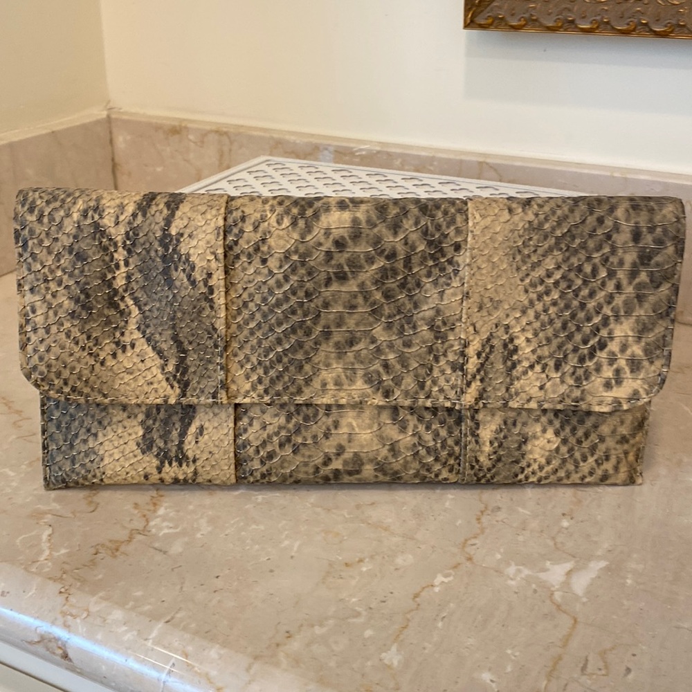 Faux reptile clutch